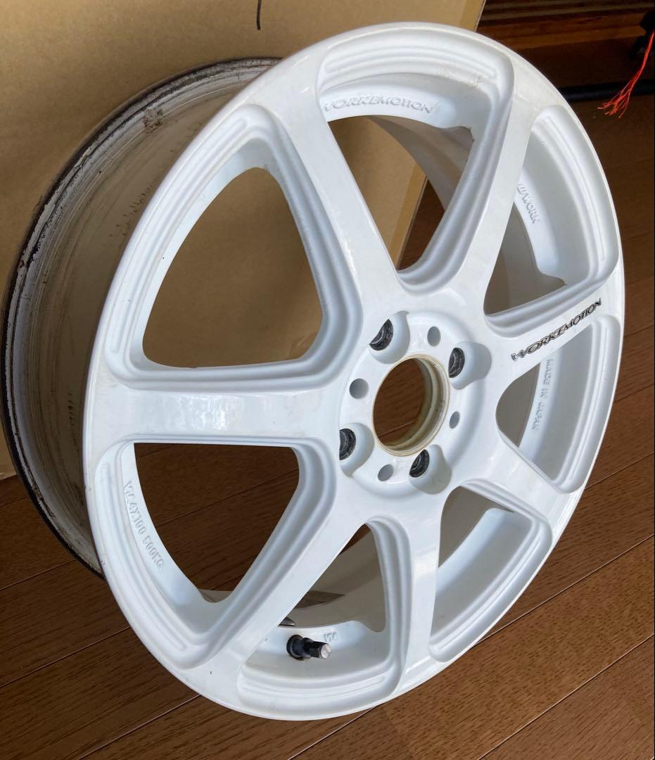 ワーク エモーション T7 15インチ PCD100 4穴 ホワイト 2本