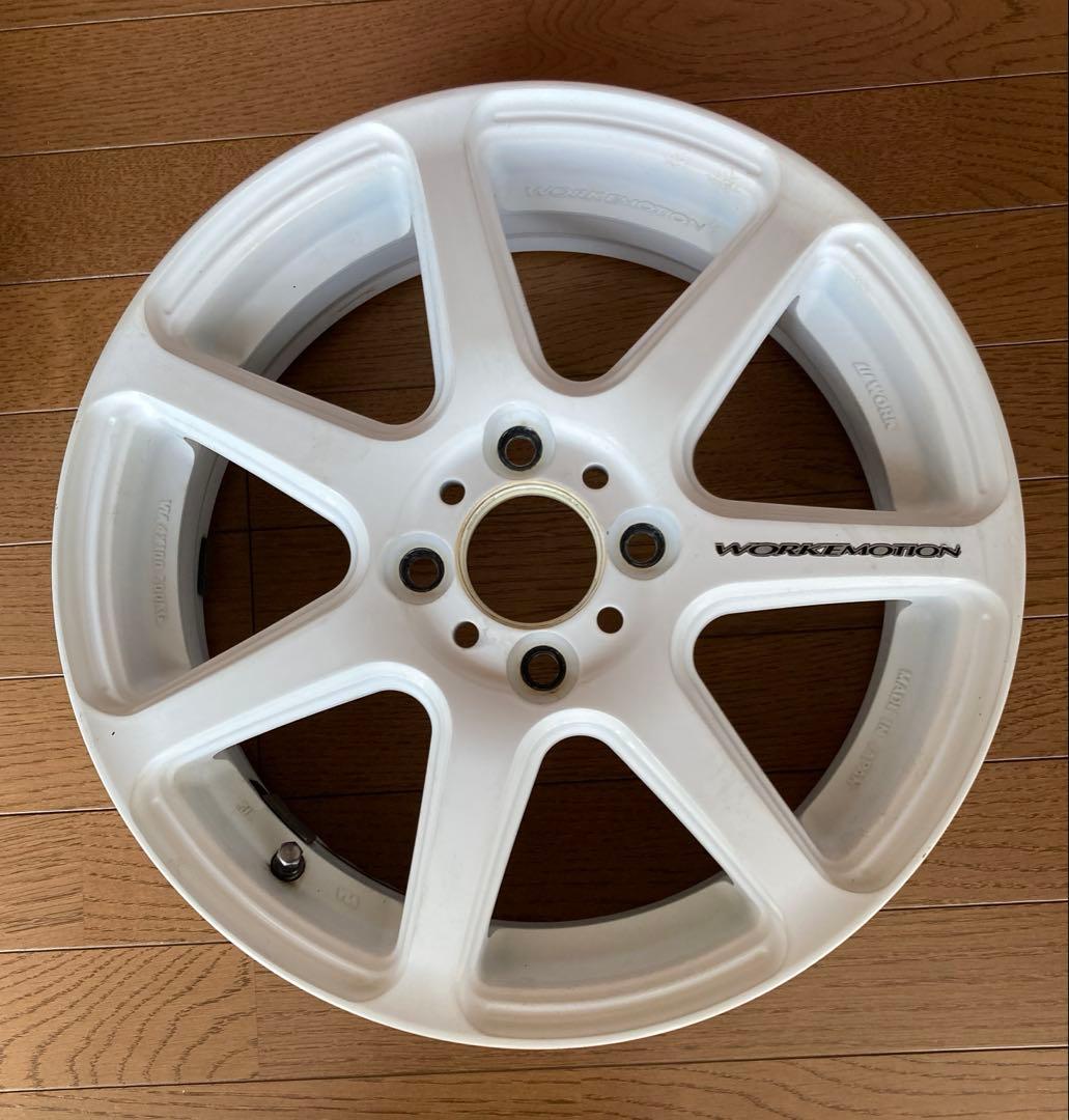 ワーク エモーション T7 15インチ PCD100 4穴 ホワイト 2本