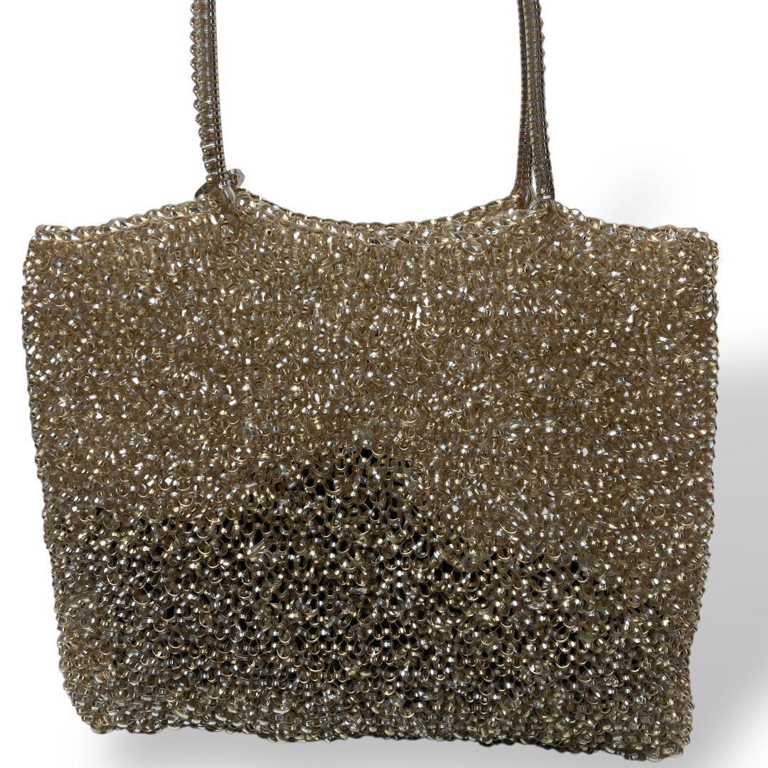 【美品】アンテプリマ　パーティーバッグ　ワイヤー　ハンド　ゴールド　ギャランティ