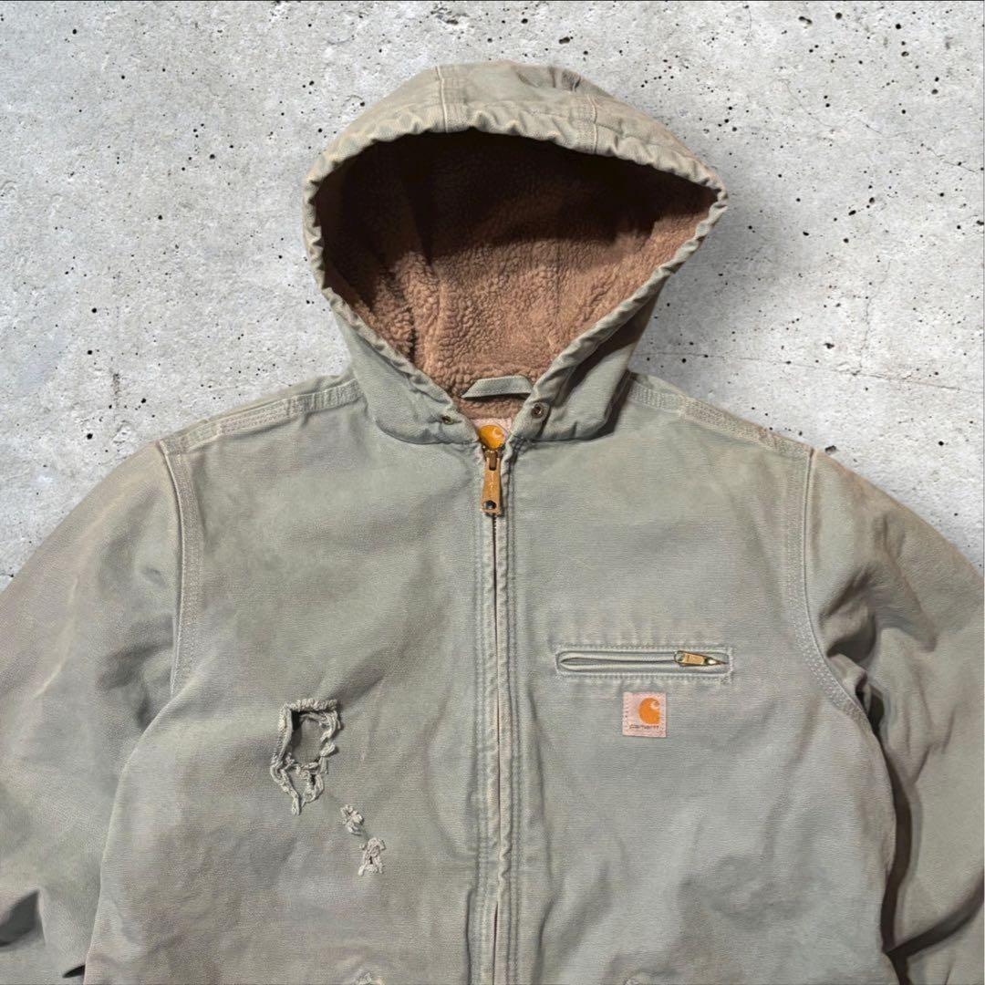 〈カーハート〉シエラジャケット　アクティブジャケット　水色　S 裏ボア　ボロ i