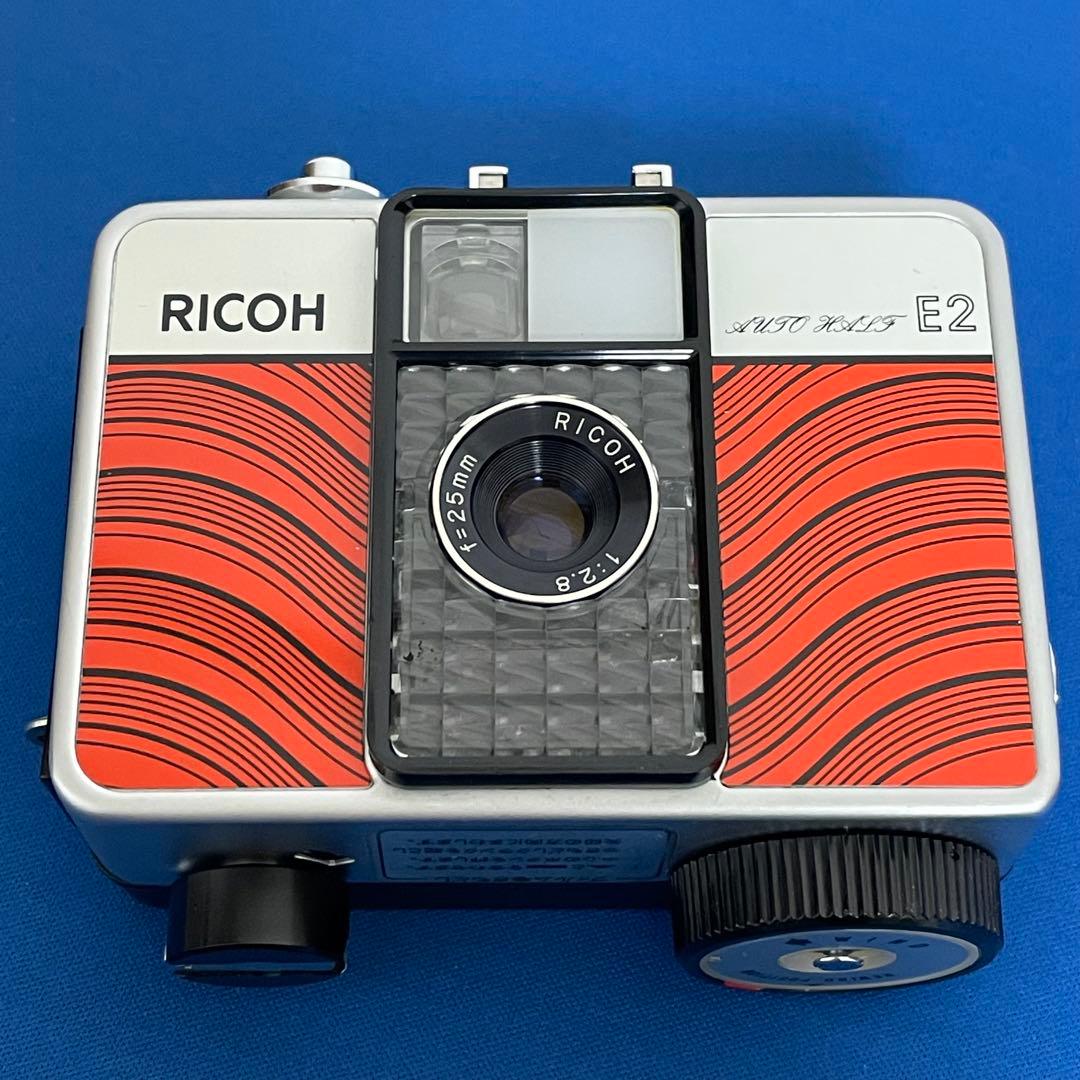 ☆完動最上美品！リコーオートハーフ E2ラインレッド☆