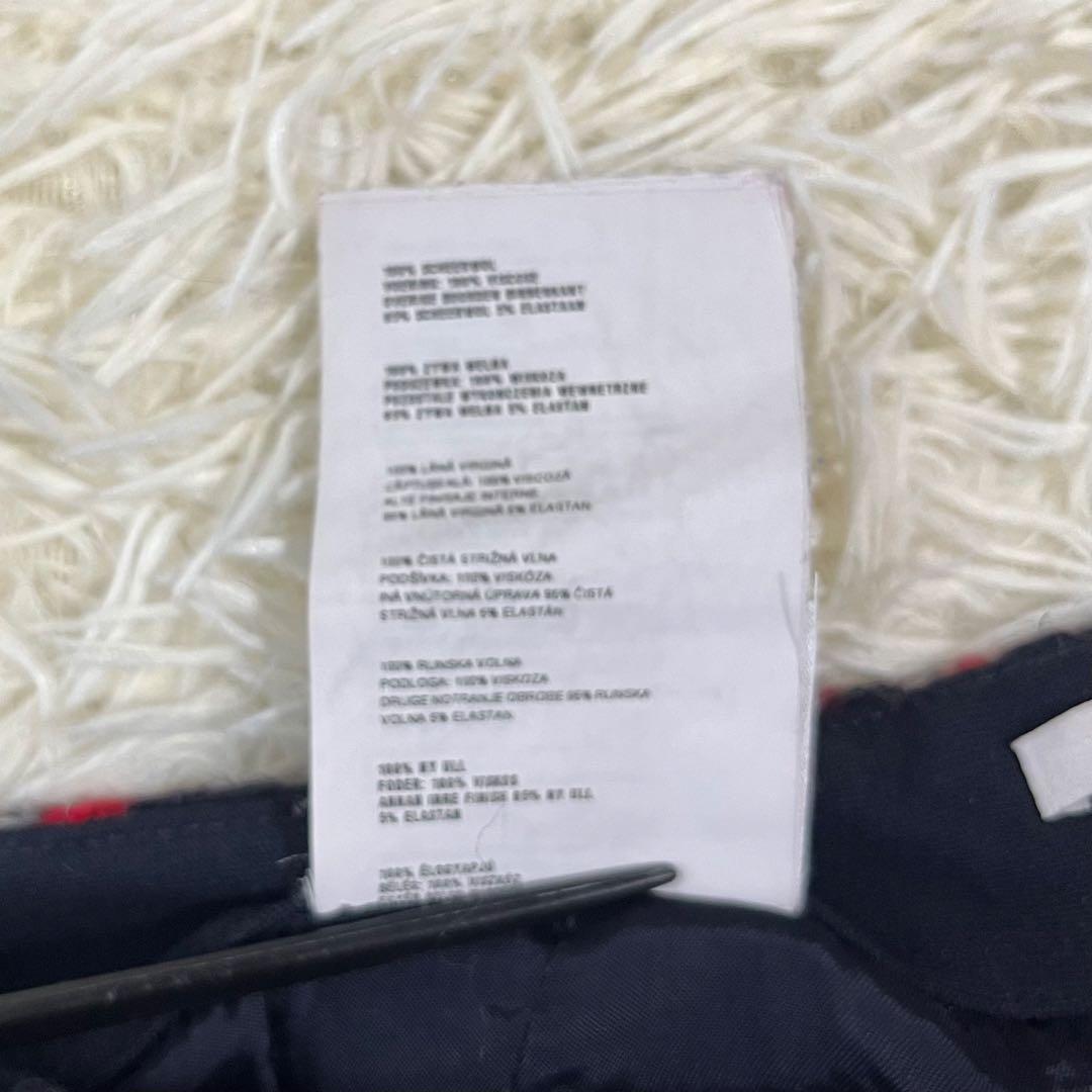 miumiu ミュウミュウ　チェック　ツイード　ニット　ミニ　スカート　36