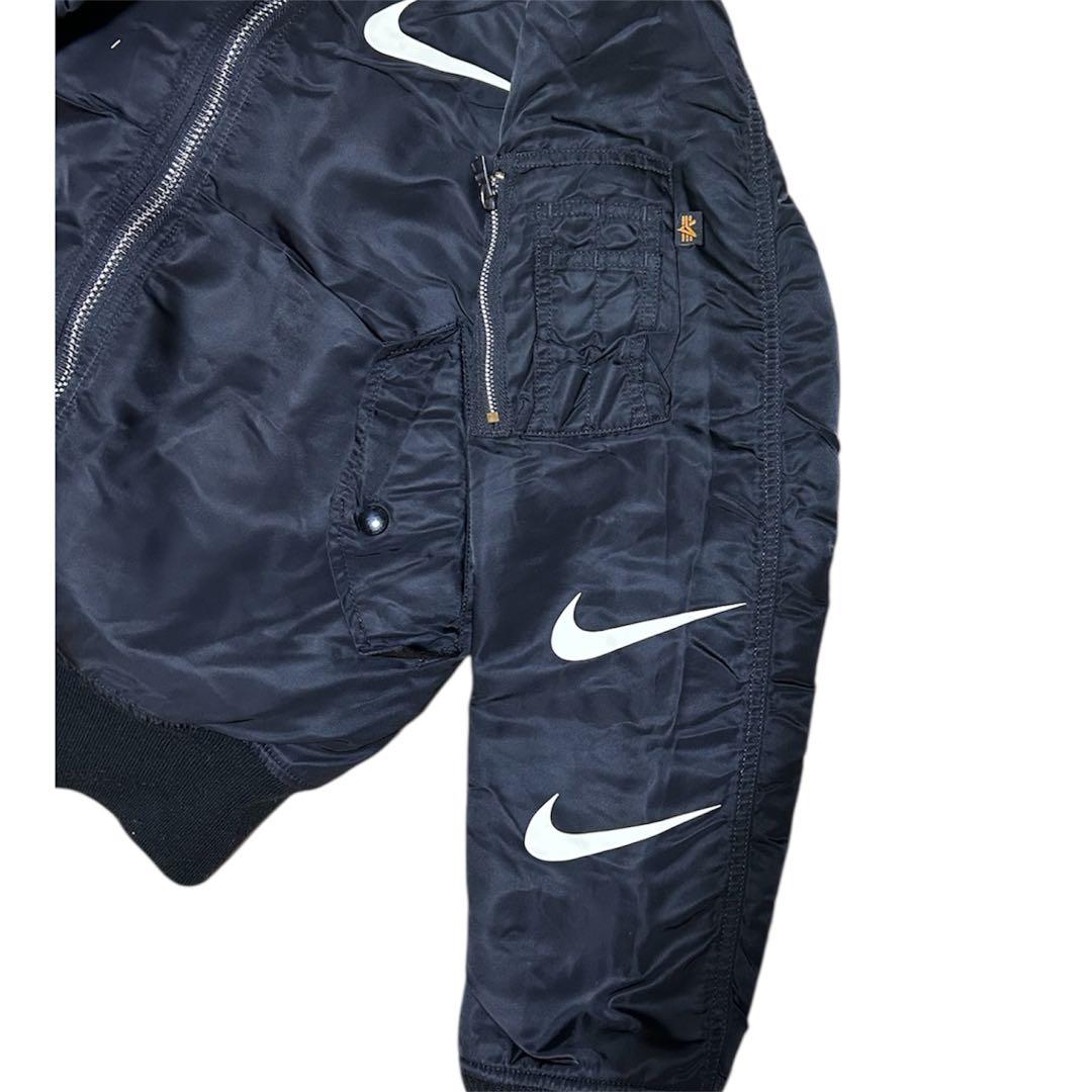 NIKE×ALPHA コラボ MA-1 ジャケット 黒