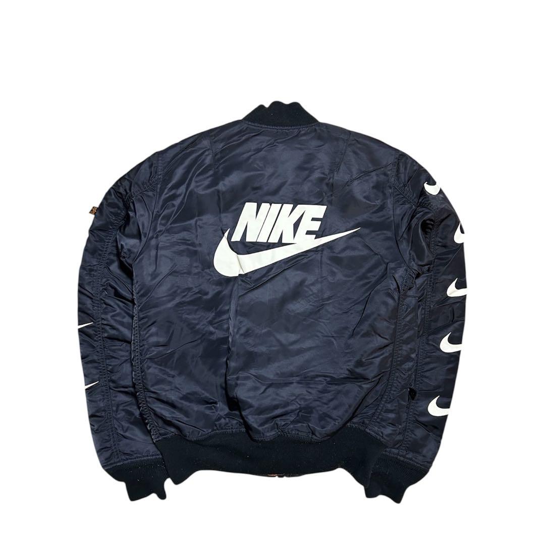 NIKE×ALPHA コラボ MA-1 ジャケット 黒