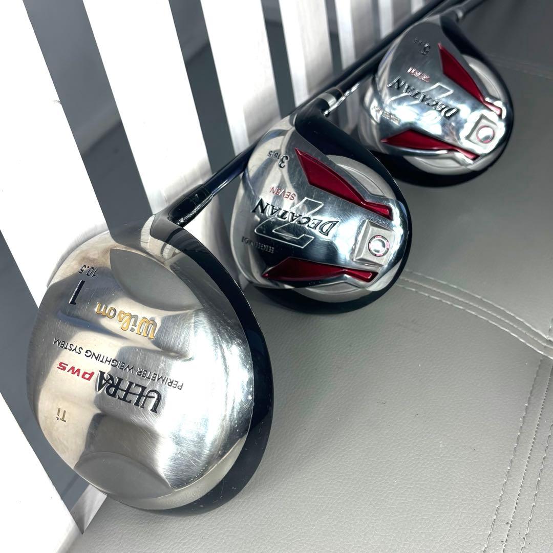 本格派 メンズゴルフクラブ 13本 フルセット ゴルフセット お試し ウィルソン