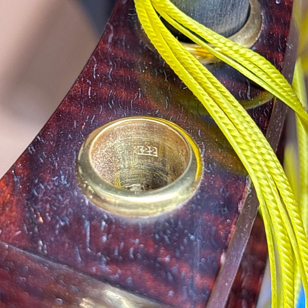 三味線本体 紅木　金細　最高級 ハードケース付き