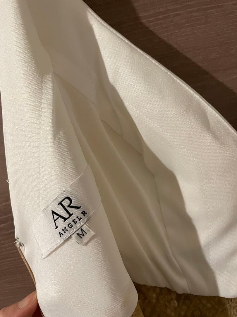 AR ANGELER ホワイトビーズドレス M