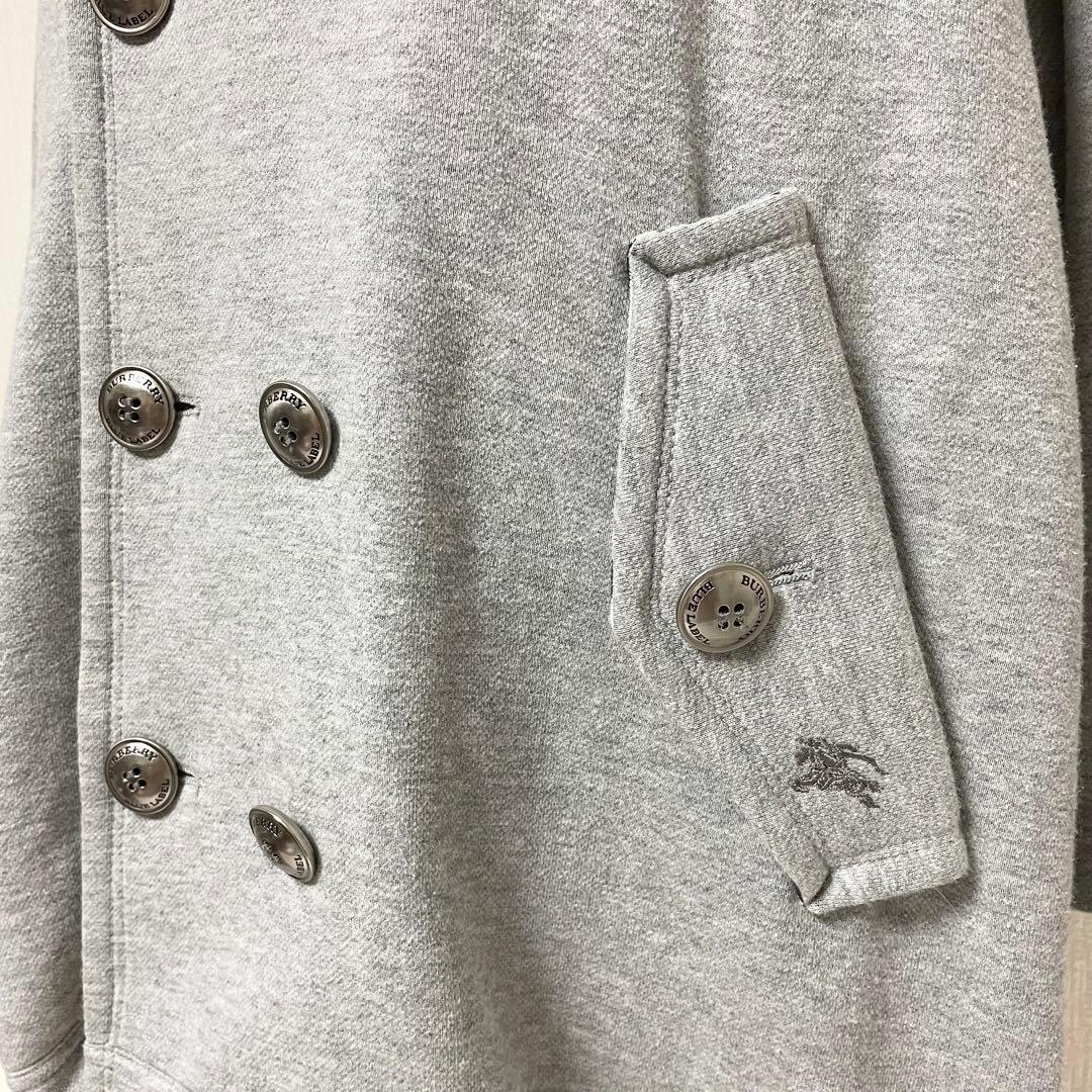 BURBERRY バーバリー スウェット ポンチョ ケープ フード アウター M