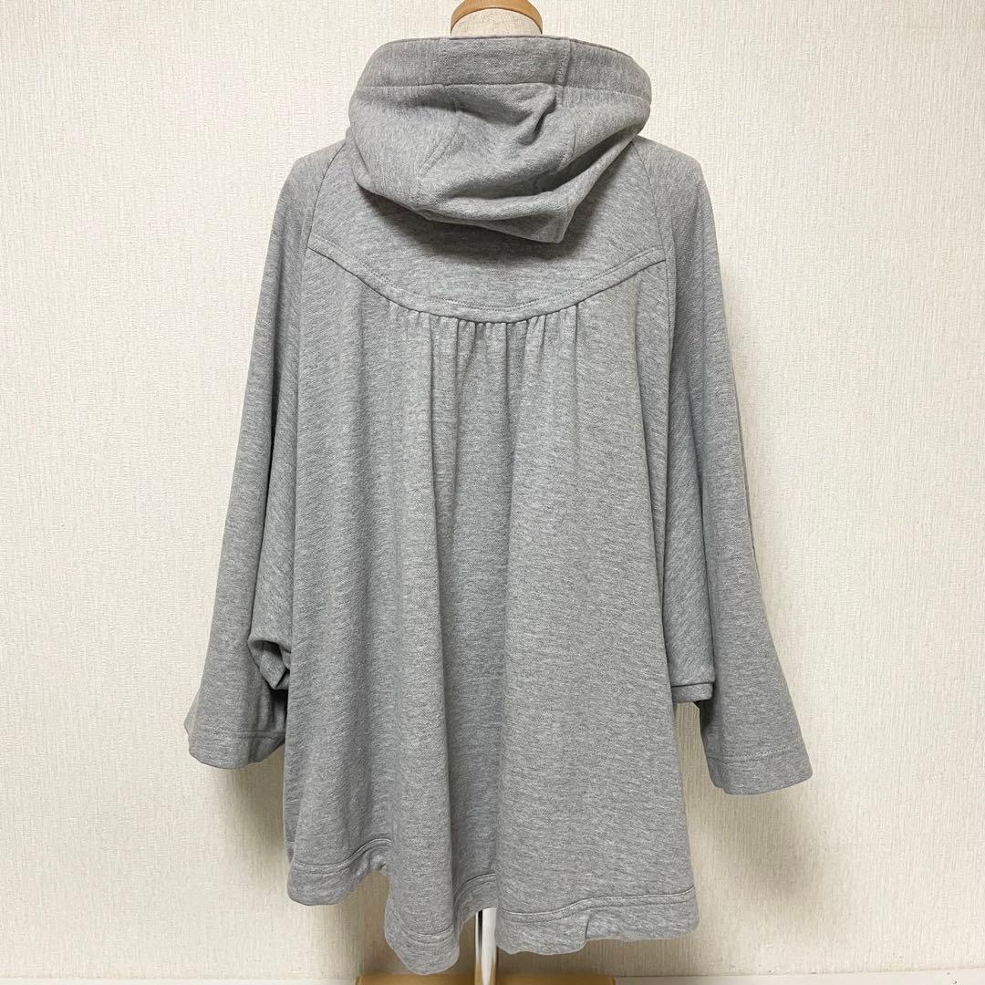 BURBERRY バーバリー スウェット ポンチョ ケープ フード アウター M