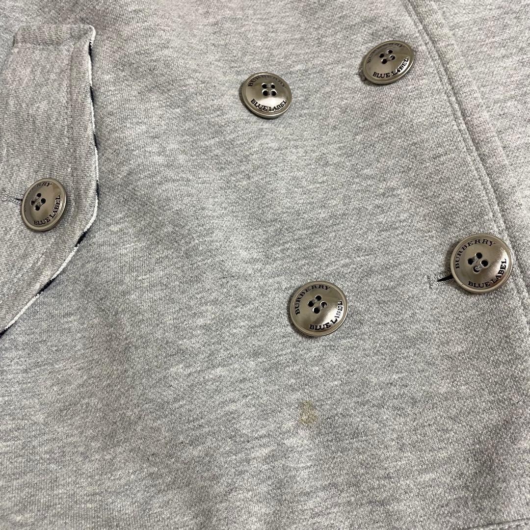 BURBERRY バーバリー スウェット ポンチョ ケープ フード アウター M