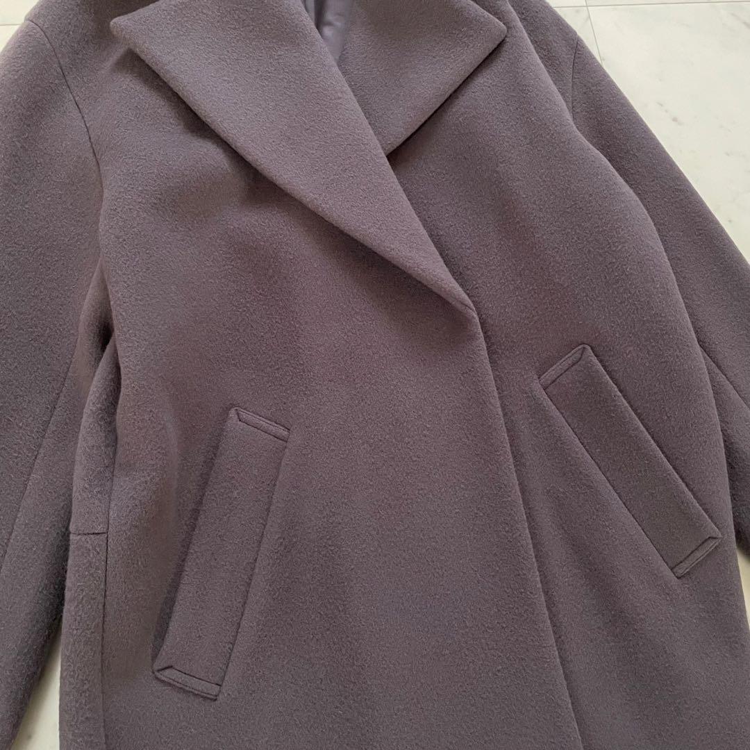 美品✨イエナ super140 ウールコクーンショートコート グレー
