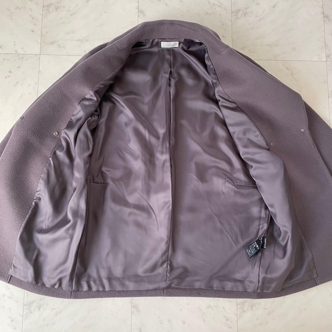 美品✨イエナ super140 ウールコクーンショートコート グレー