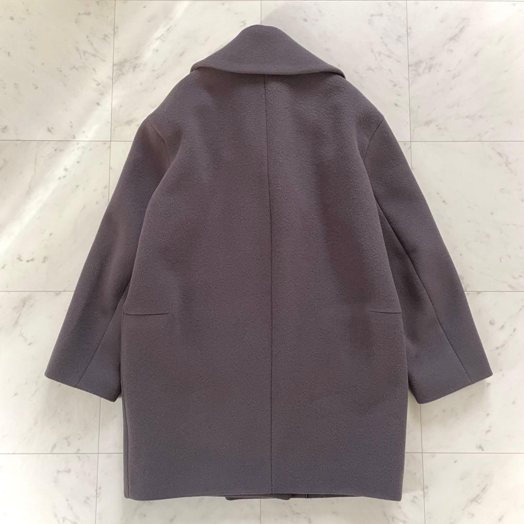 美品✨イエナ super140 ウールコクーンショートコート グレー