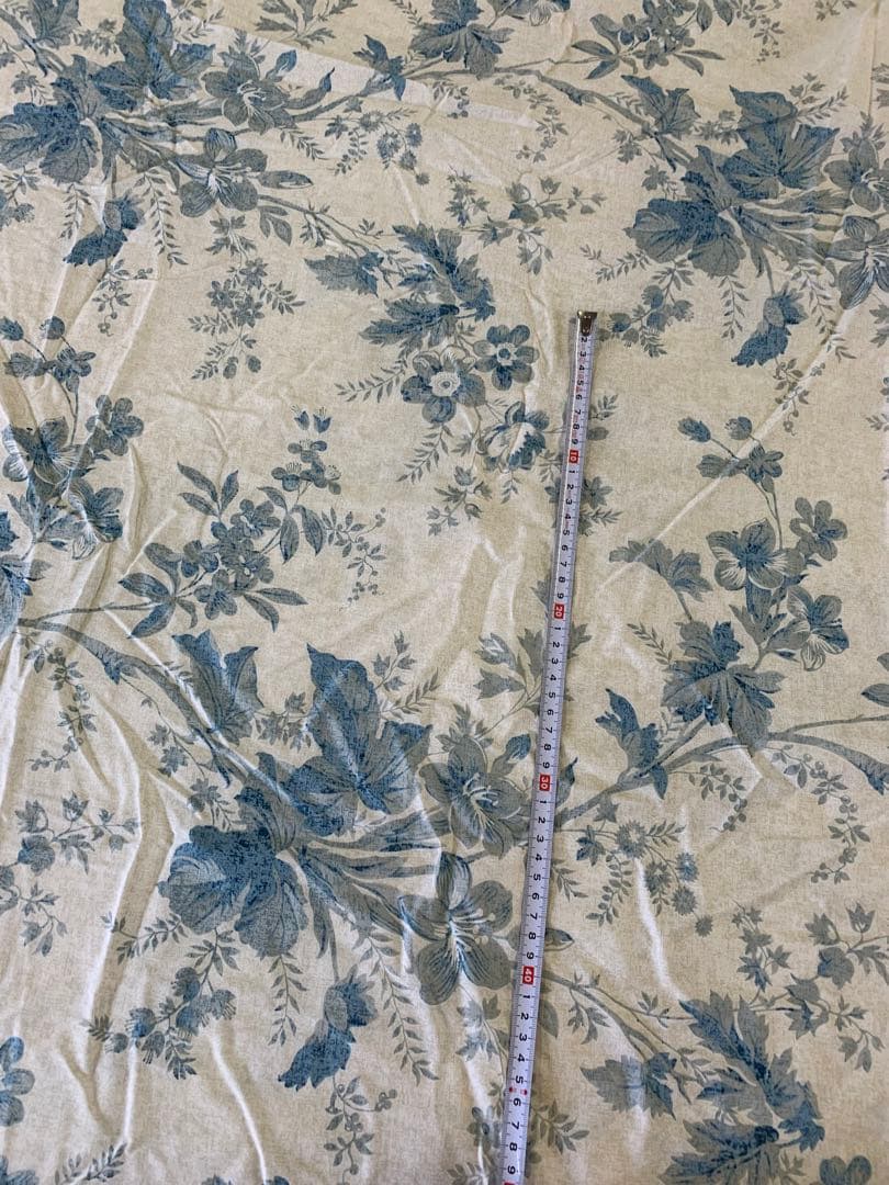 Ralph Laurenラルフローレン、掛け布団カバー ブルー花柄ユニークな模様