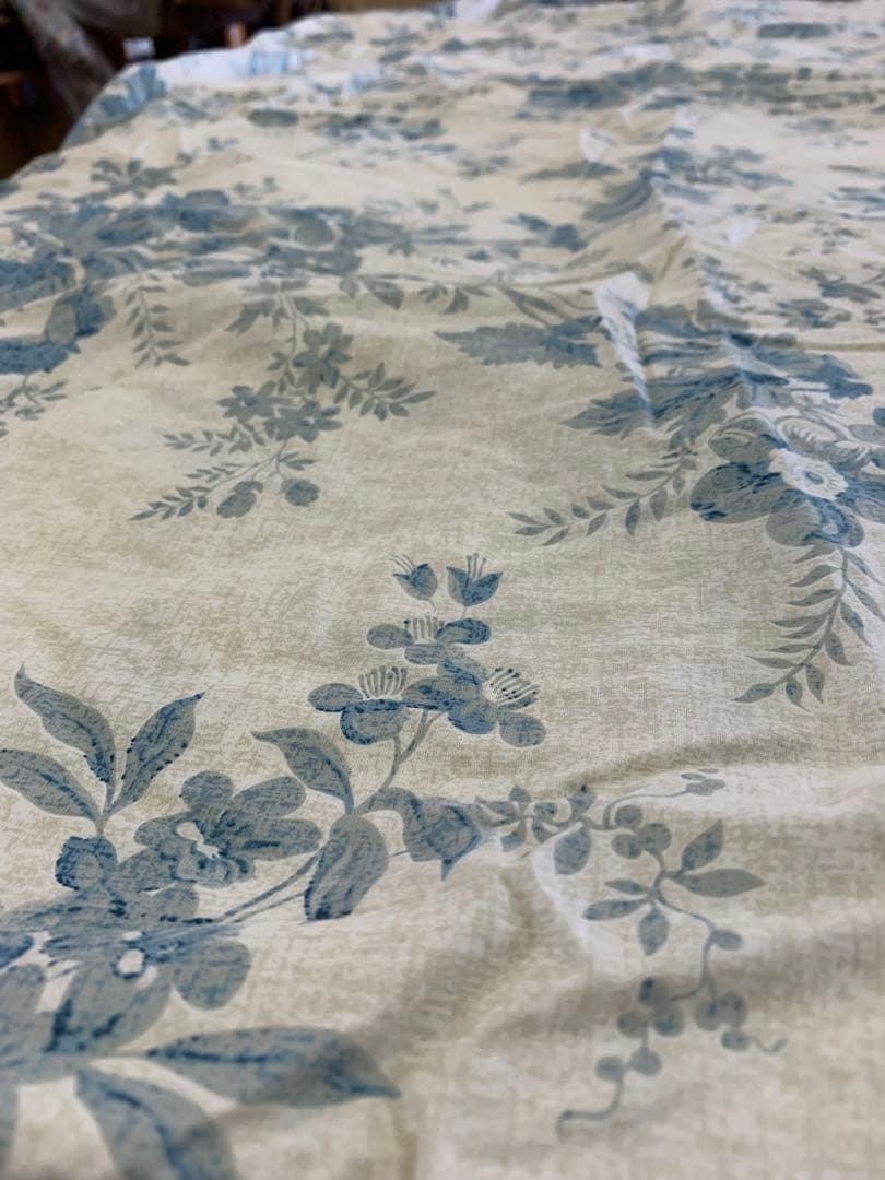 Ralph Laurenラルフローレン、掛け布団カバー ブルー花柄ユニークな模様