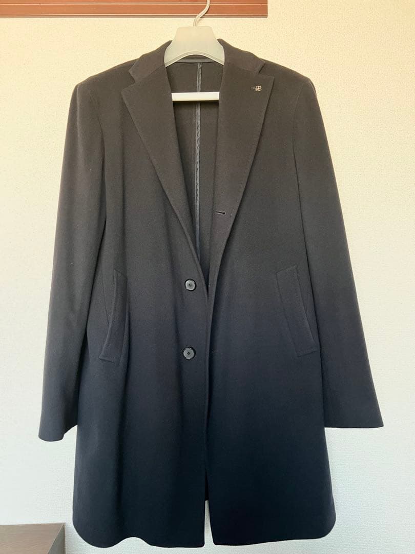 タリアトーレ　ネイビー　チェスターコート　サイズ48