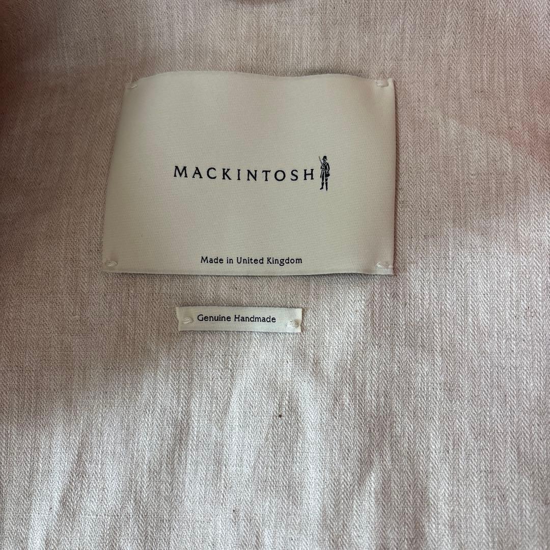 マッキントッシュ　ステンカラーコート　ゴム引き　イギリス製