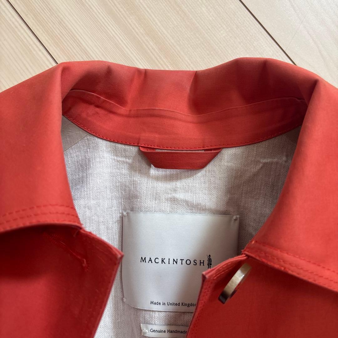 マッキントッシュ　ステンカラーコート　ゴム引き　イギリス製