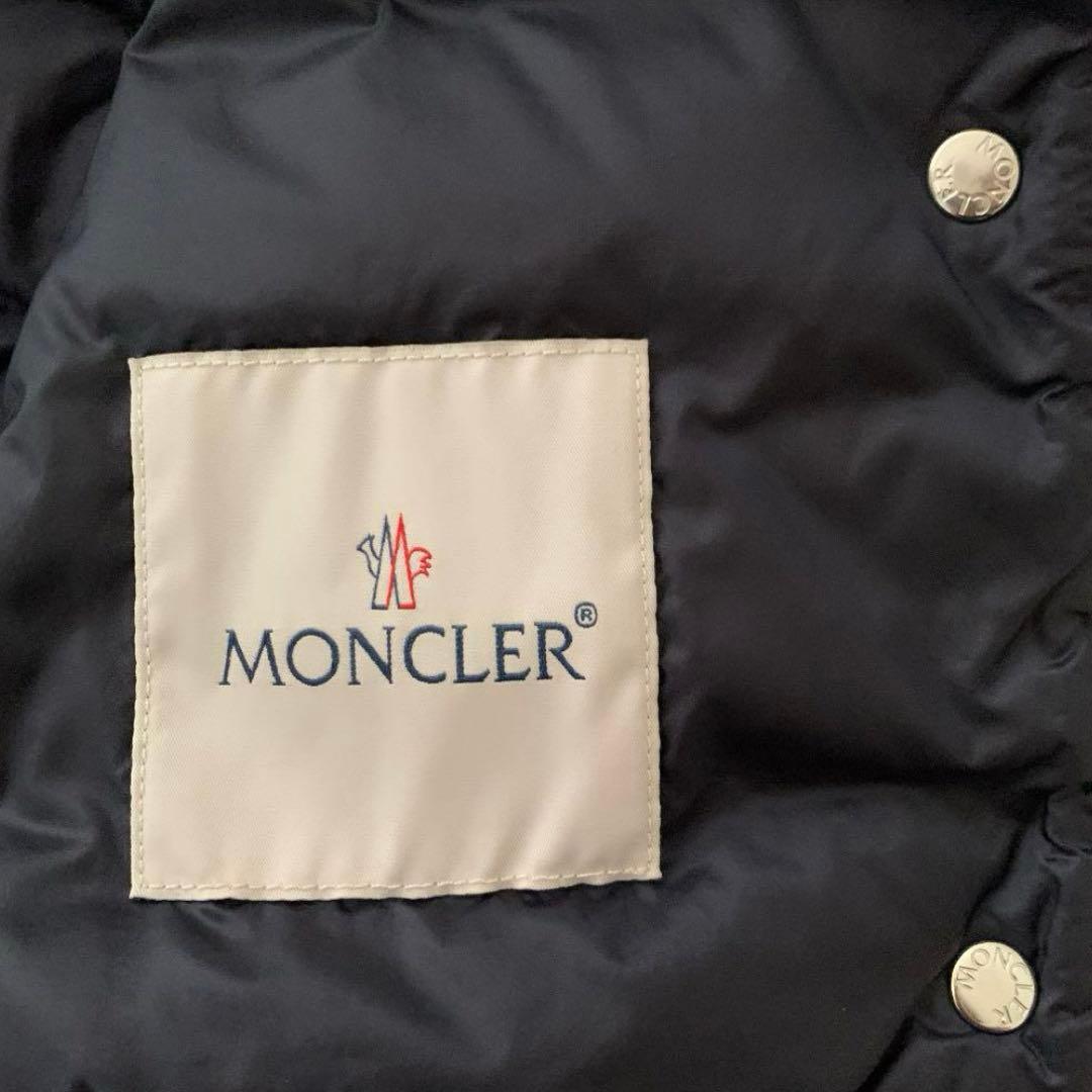 美品　モンクレール　0 ネイビー　LONGUESAISON LIANE