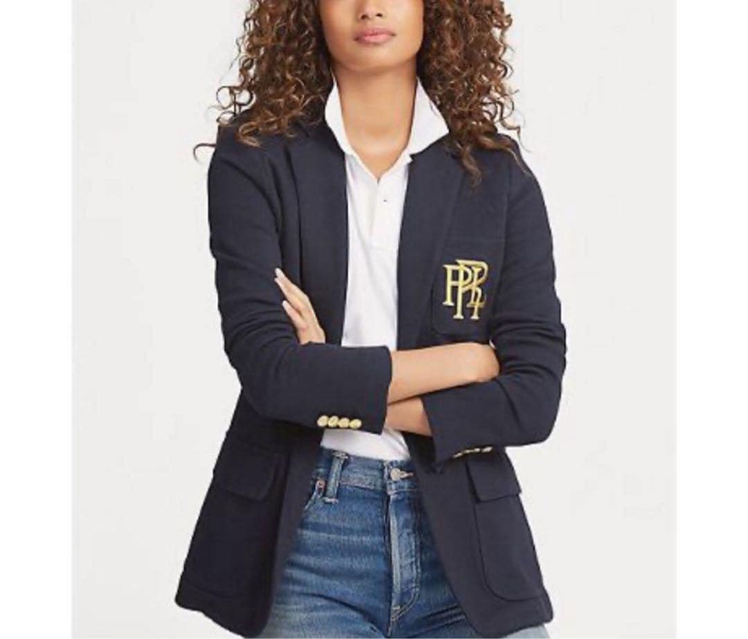 ユーザー名ゆ　良品　ポロラルフローレン　レディース　ニットコットンブレザー