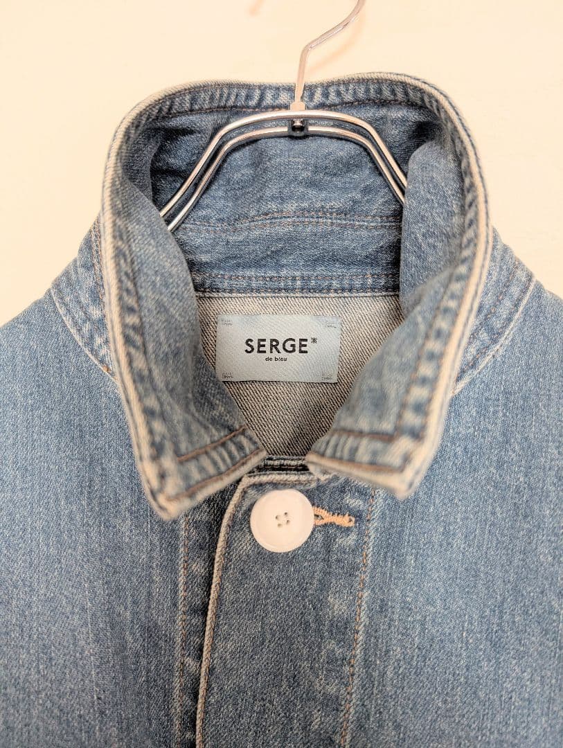美品　ショート丈デニムジャケット　SERGE　日本製
