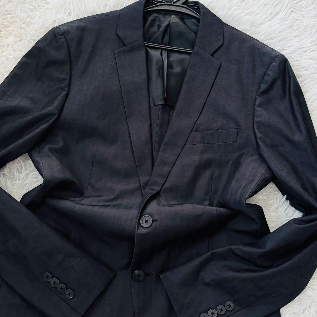 極美品✨カルバンクライン　セットアップスーツ38 ストライプ　高級イタリア生地