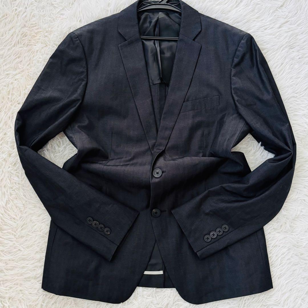 極美品✨カルバンクライン　セットアップスーツ38 ストライプ　高級イタリア生地