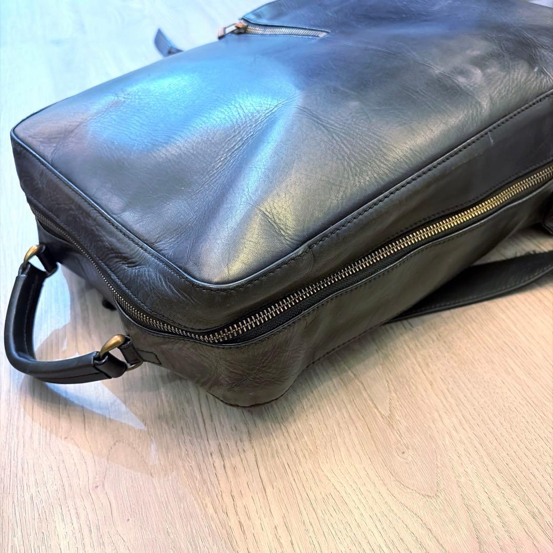 マザーハウス　アンティークスクエアバックパック　リュック　ブラック