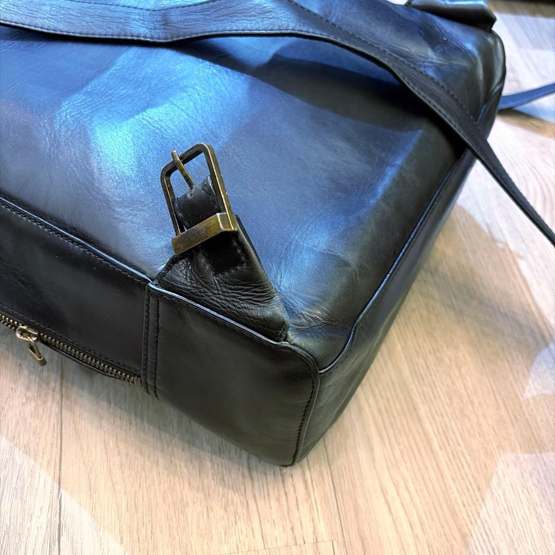 マザーハウス　アンティークスクエアバックパック　リュック　ブラック