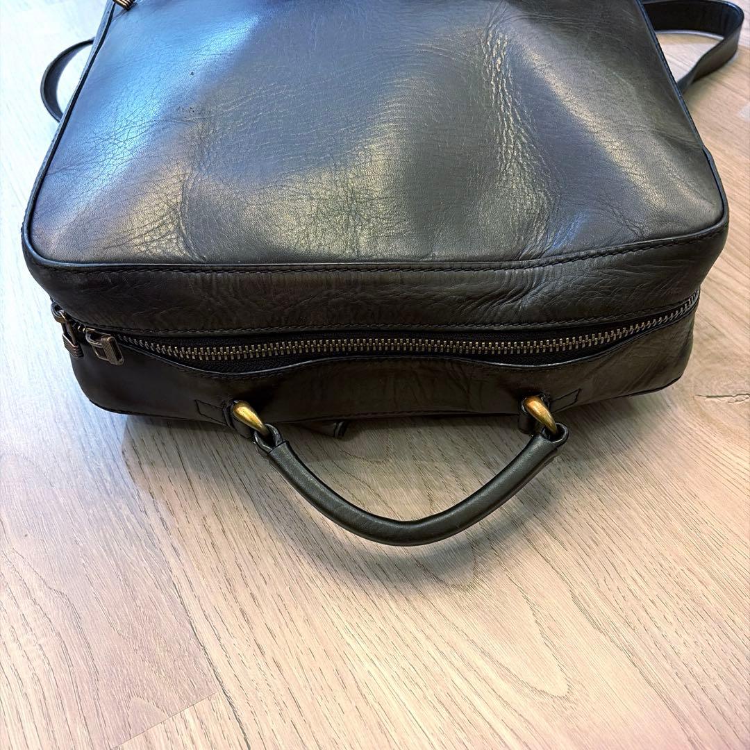 マザーハウス　アンティークスクエアバックパック　リュック　ブラック