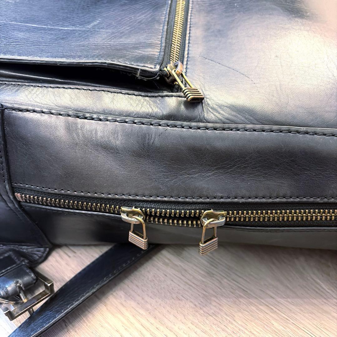 マザーハウス　アンティークスクエアバックパック　リュック　ブラック