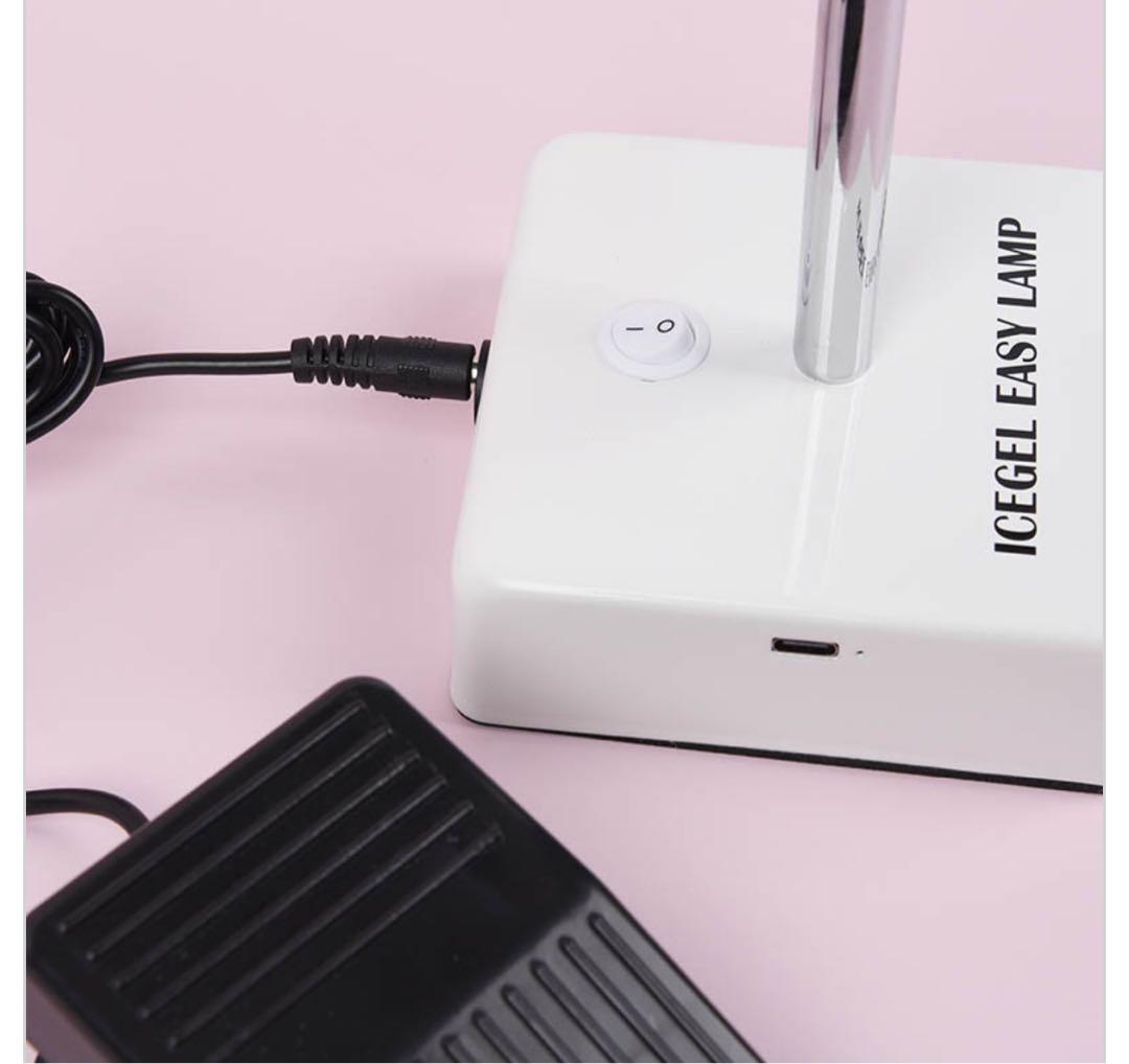 ICEGEL LEDネイルランプ フットペダル付き ジェルネイル硬化用ライト