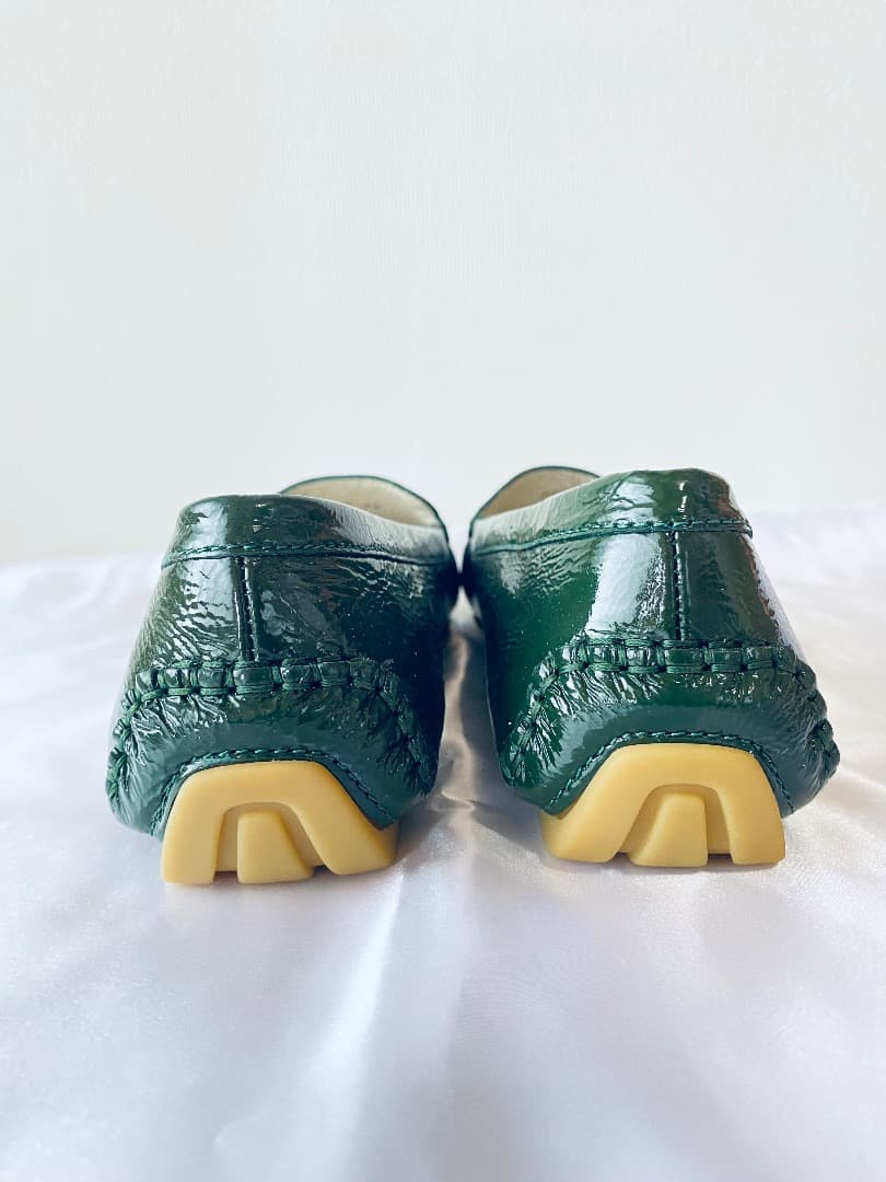 GUCCI グッチ　グリーン　美品　サイズ39 　ローファー