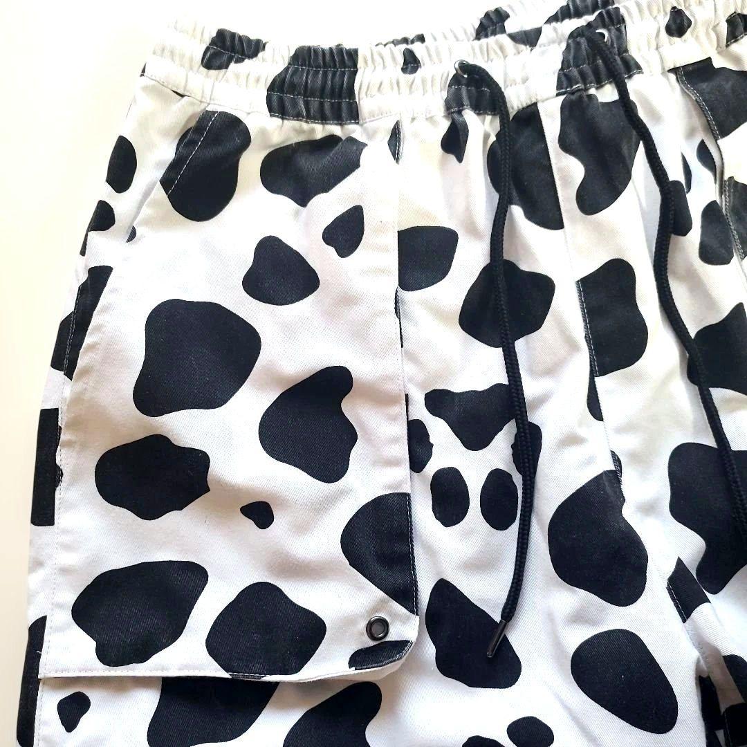 DUALISM × GALFY　ブーメランとダルメシアンのカーゴパンツ　白　希少