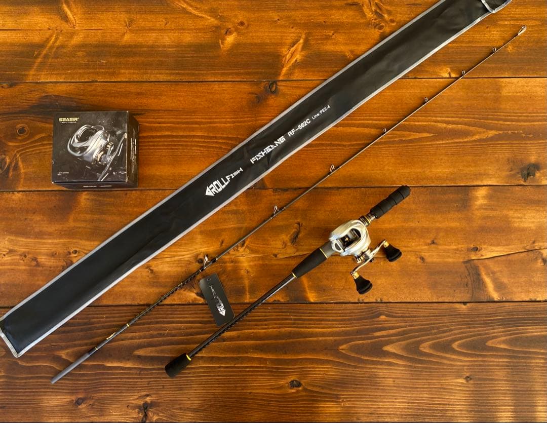 ジギングセット　C562MH スロージギング　タイラバ　オフショアロッド　ベイト