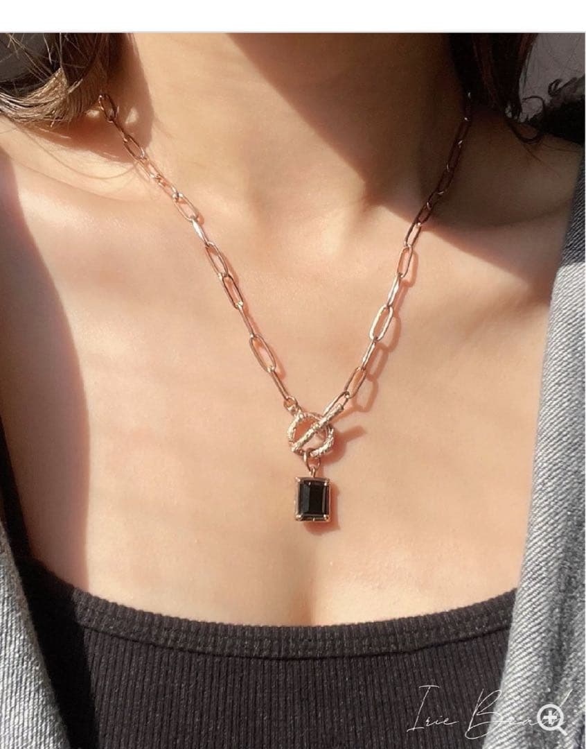 IRIE BEACH アイリービーチ　ネックレス　オニキス　山本舞香着用モデル