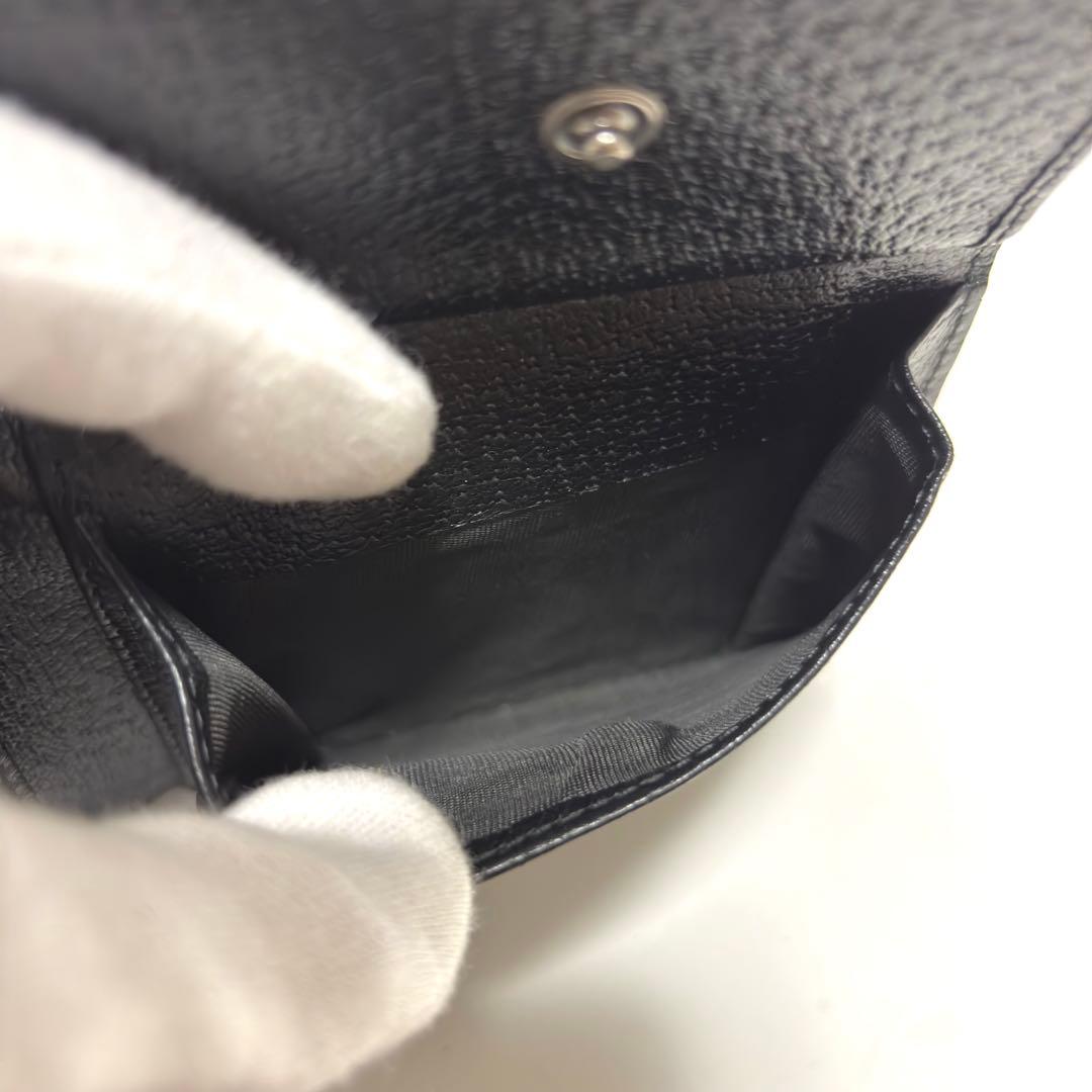 470箱付✨極美品✨GUCCI グッチ 二つ折り財布 GGマーモント レザー 黒