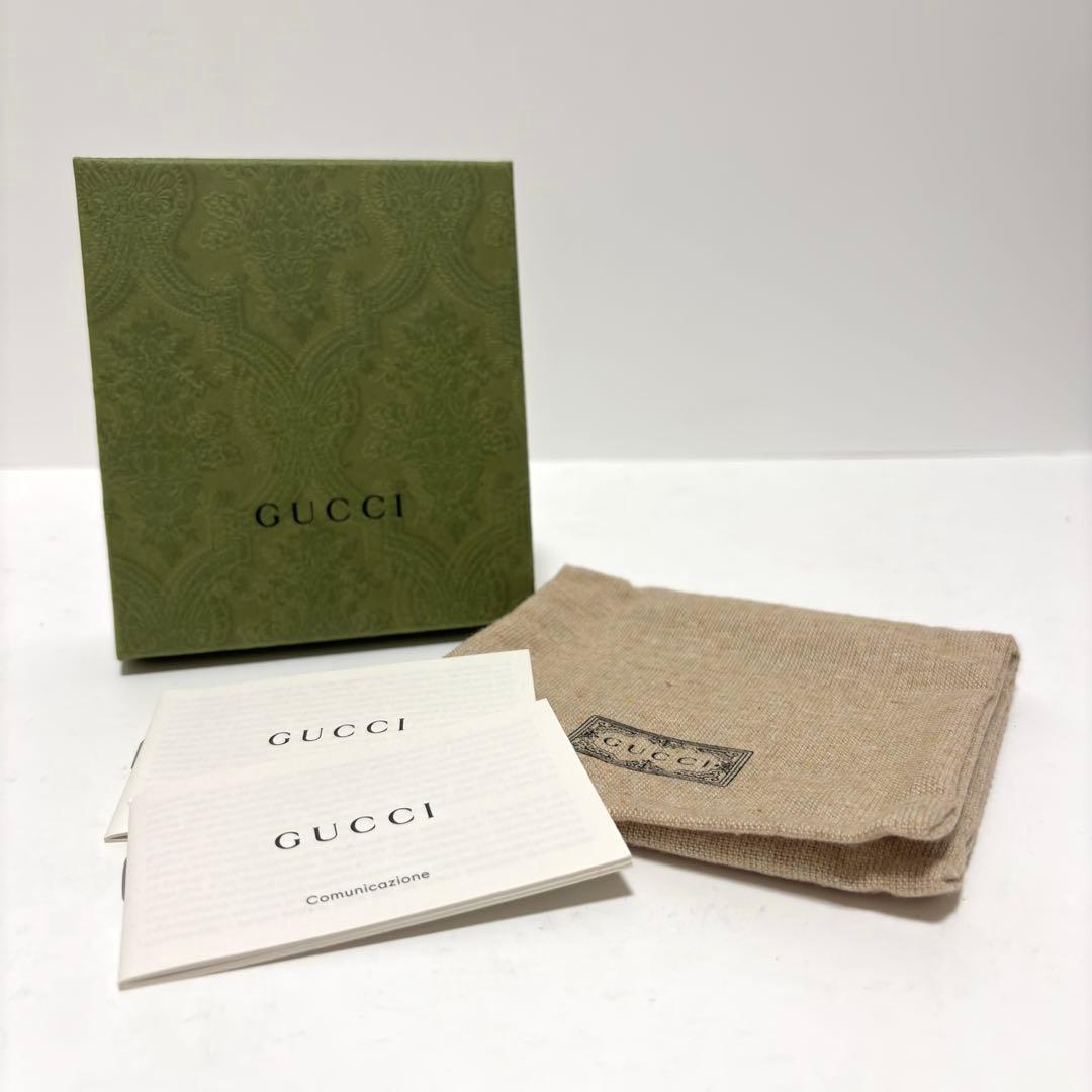 470箱付✨極美品✨GUCCI グッチ 二つ折り財布 GGマーモント レザー 黒