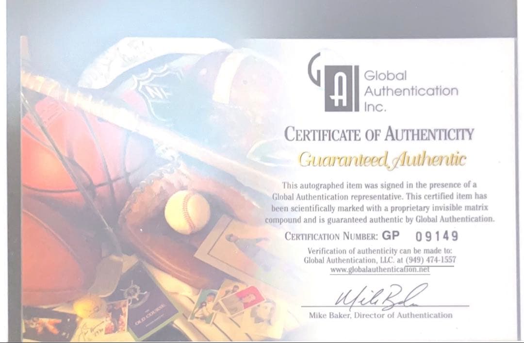 イチロー直筆サイン入り真贋証明書付き 2003年MLB公式硬式球 値下げ⭕️