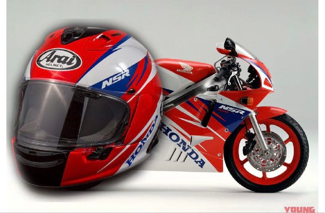 新品アライ ヘルメットRX-7X HONDA NSR250R 誕生30年周年記念