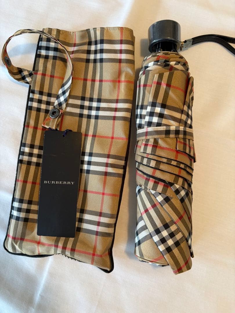 BURBERRY 折りたたみ傘 チェック柄