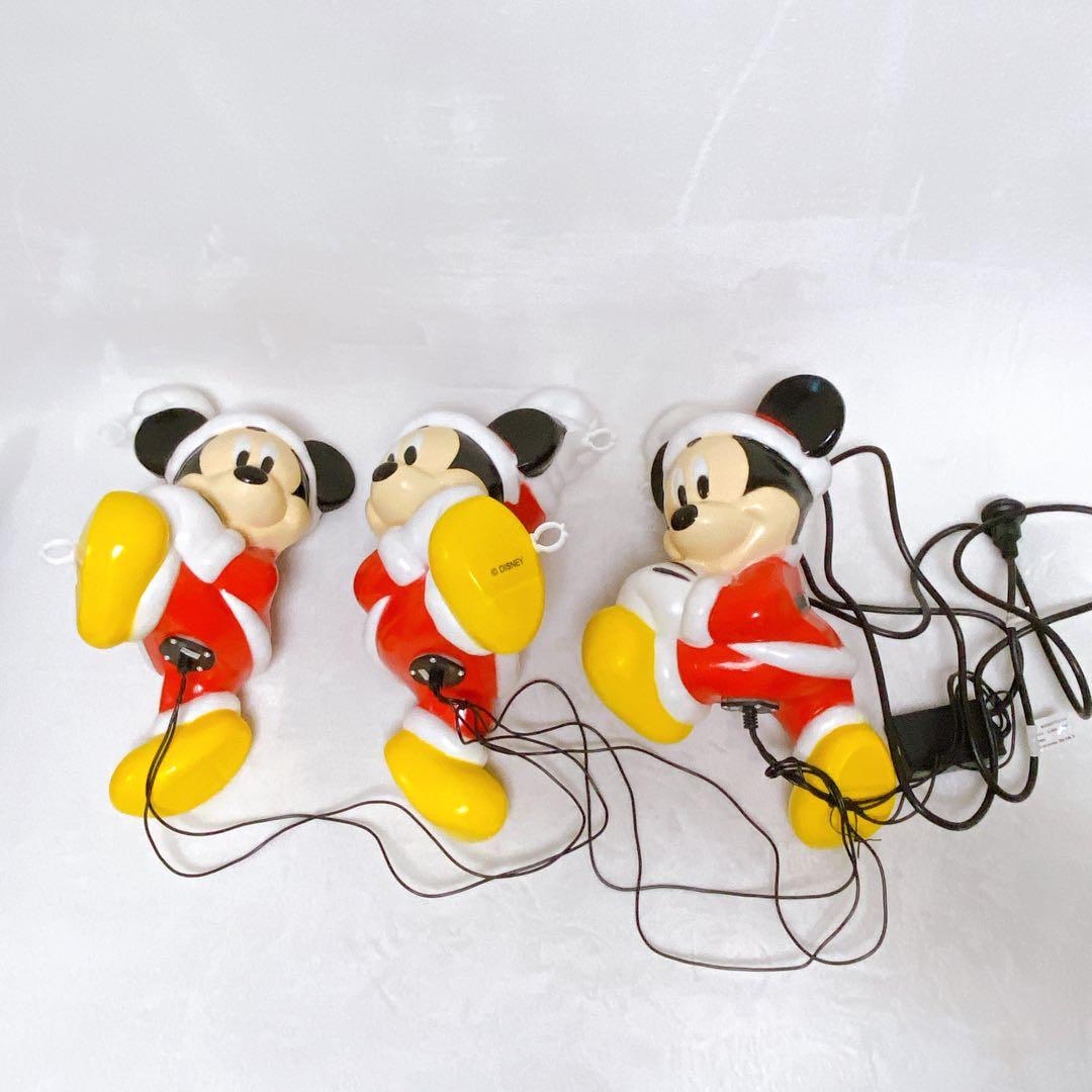 美品　ミッキーマウス　ブローライト　はしごタイプ　3体　イルミネーションライト