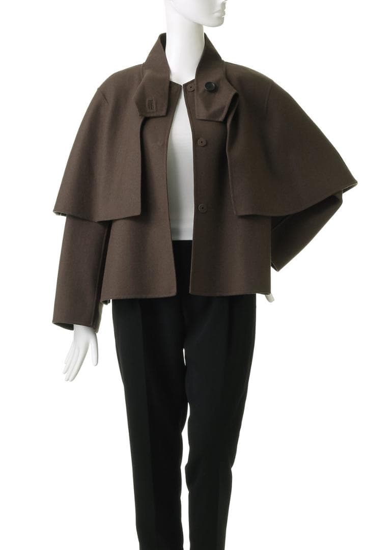 【今季・新品】☆ADORE☆アドーア☆ライトリバー☆ケープ付き☆ジャケット☆茶☆
