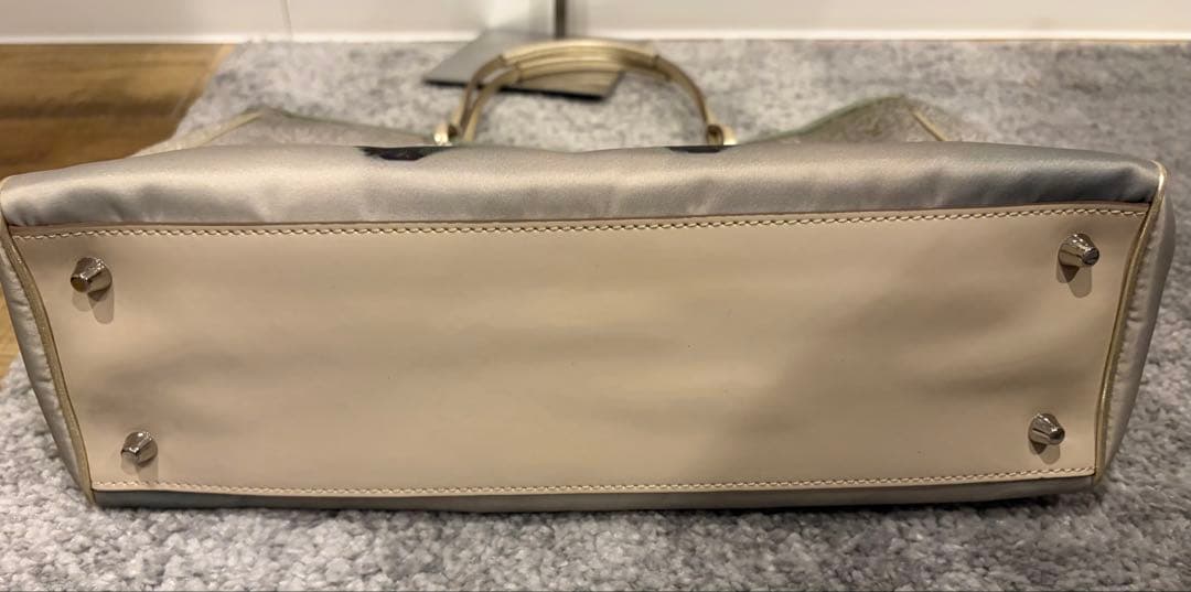 Alier様美品アニヤハインドマーチ羊トートバッグ花柄フラワーゴールドグリーン