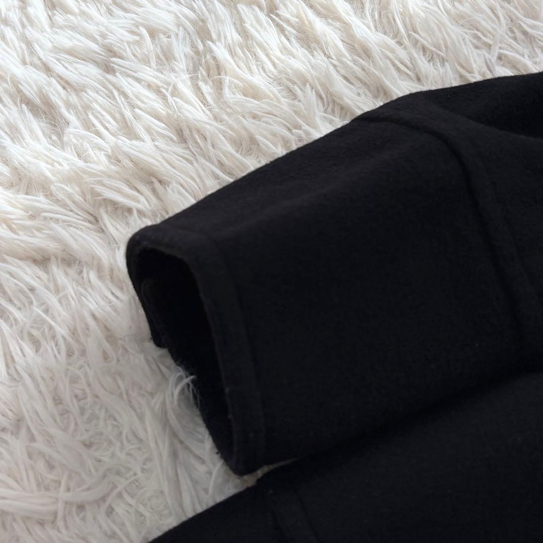 Max&Co 大きいサイズ　アンゴラ混スタンドカラーロングコート　42 ブラック