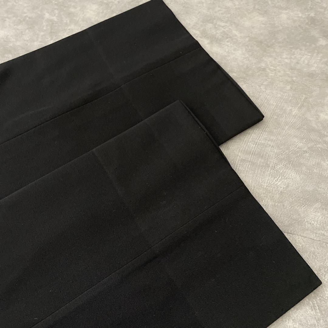 極上 漆黒ウール 黒金ボタン ダブルスーツ saint Laurentネクタイ