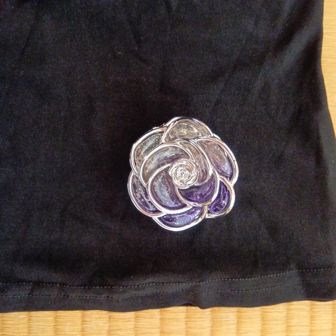 フラメンコ衣装セット 黒と白の水玉とダンスシューズ