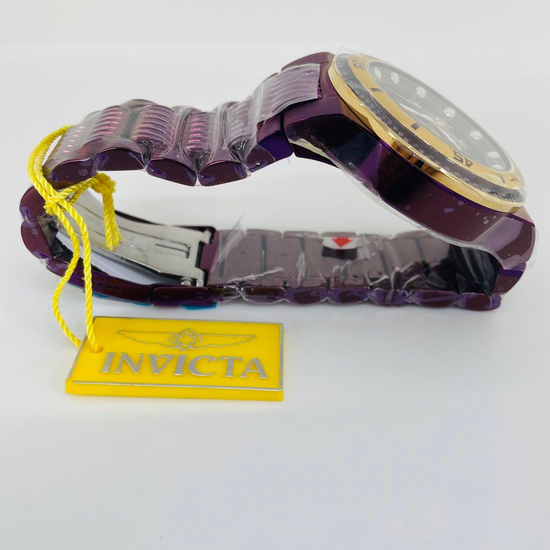 【新品未使用】INVICTA　インビクタ　腕時計　紫　パープル　箱付き
