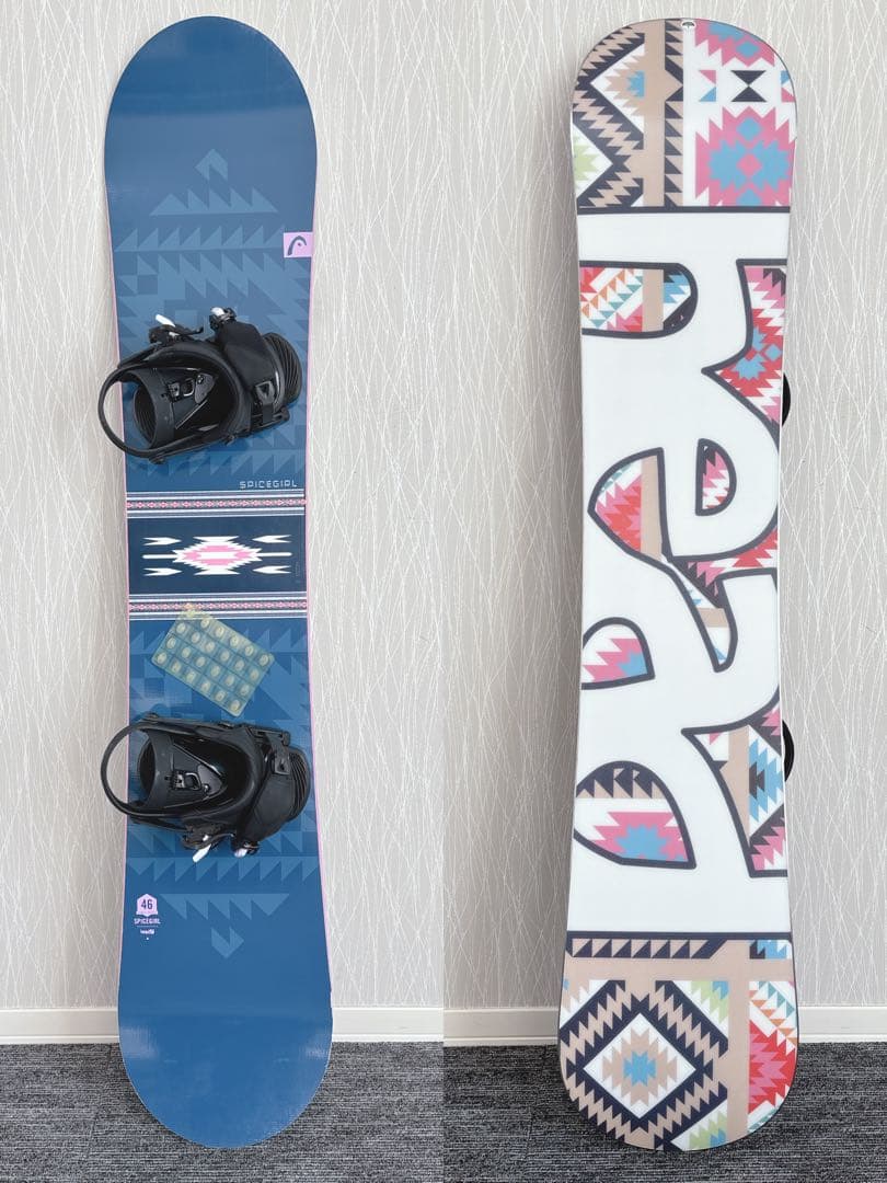 69美品❗️超豪華❗️HEAD 初心者用 スノーボードセット★146cm+ビン付