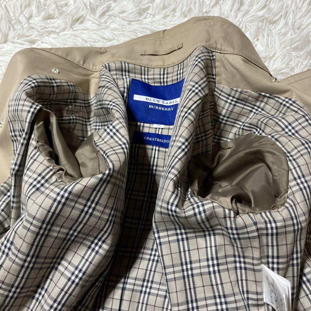【BURBERRY】バーバリーブルーレーベル　トレンチコート　ベルト　36